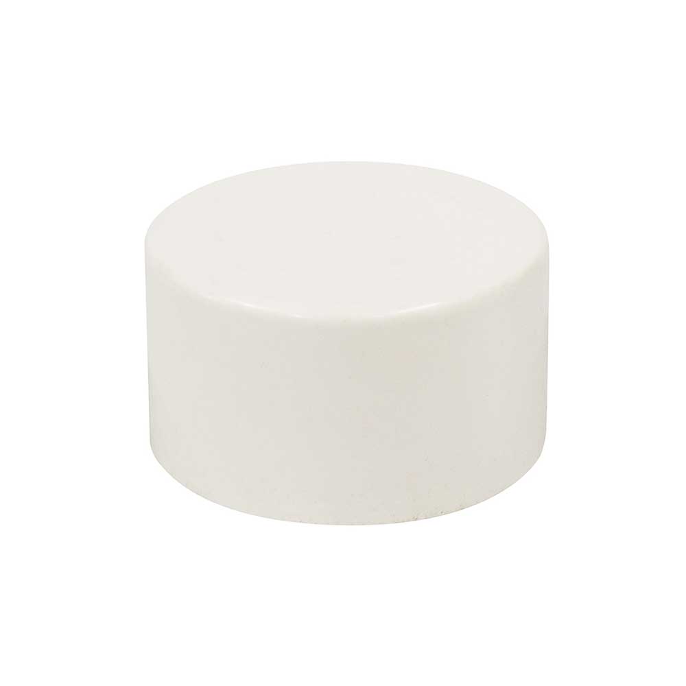 Communication PVC White Conduit Cap Push On 25mm