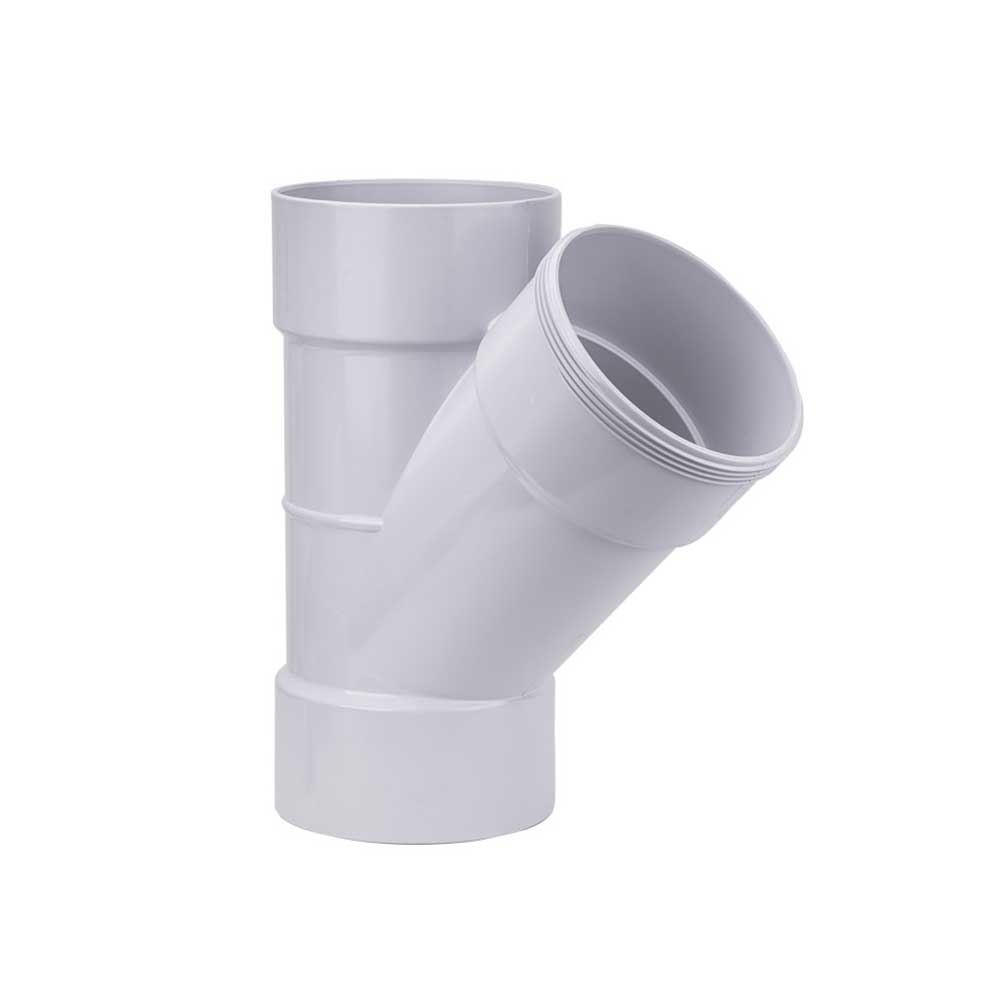 DWV PVC Pipe Plain Junction 150mm x 45 Degree