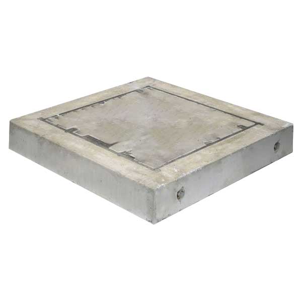 900mm x 900mm Concrete Surround c/w 600mm x 600mm Clear Opening Cast Iron Infill Class B Cover