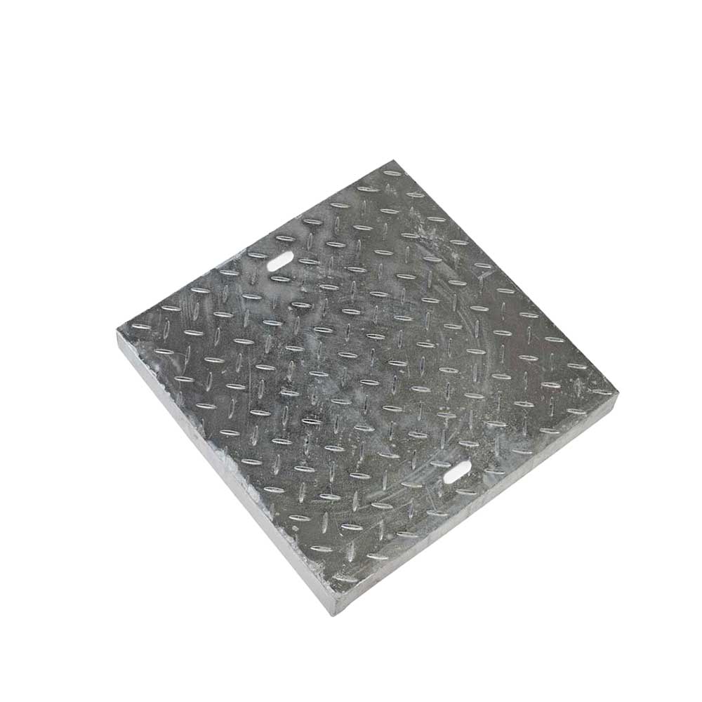 375mm x 375mm Checkerplate GMS Bolt Down Cover (5KG)