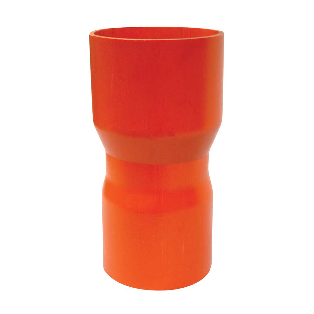 Electrical PVC Orange Coupling Reducer 150mm PVC to 100mm PVC