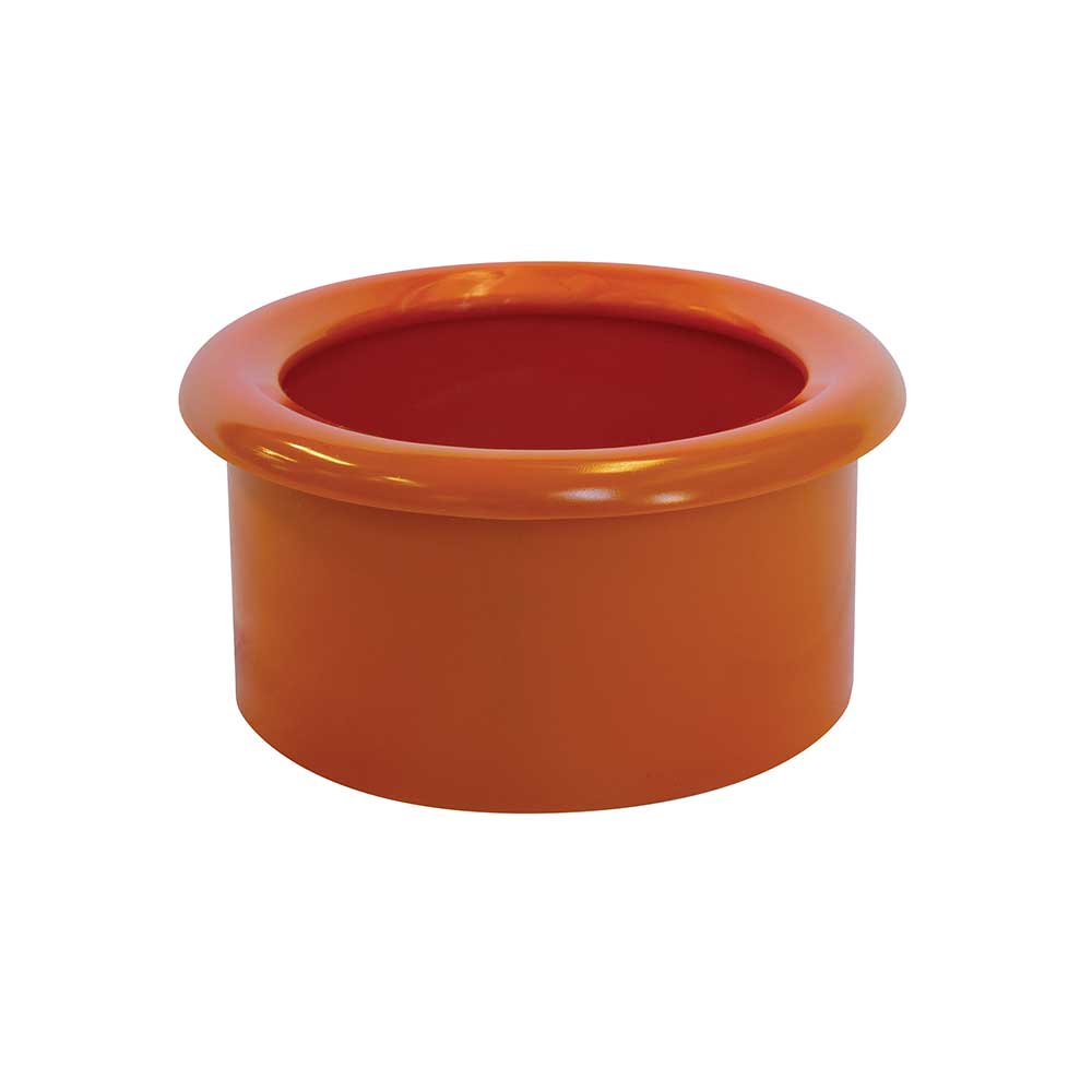 Electrical PVC Orange Conduit Pit Spigot Bush 100mm