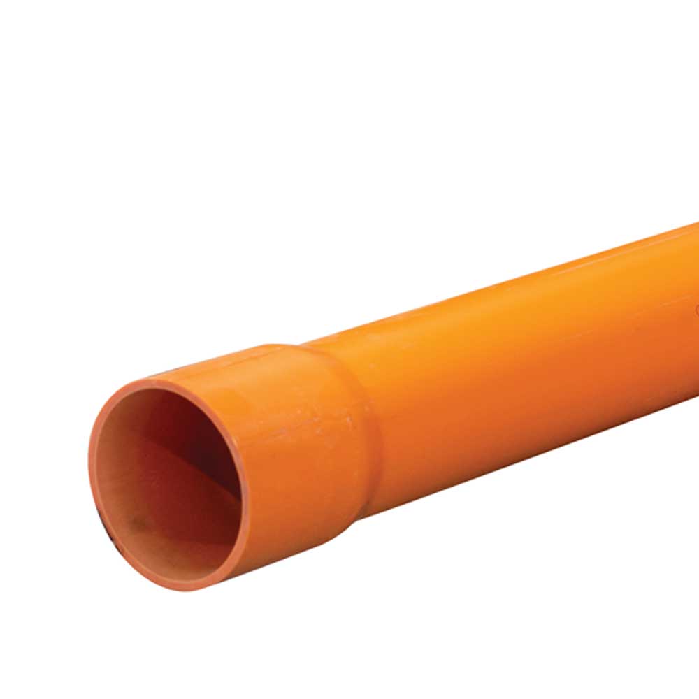 150mm x 4m Heavy Duty Electrical PVC Orange Sandwich Conduit