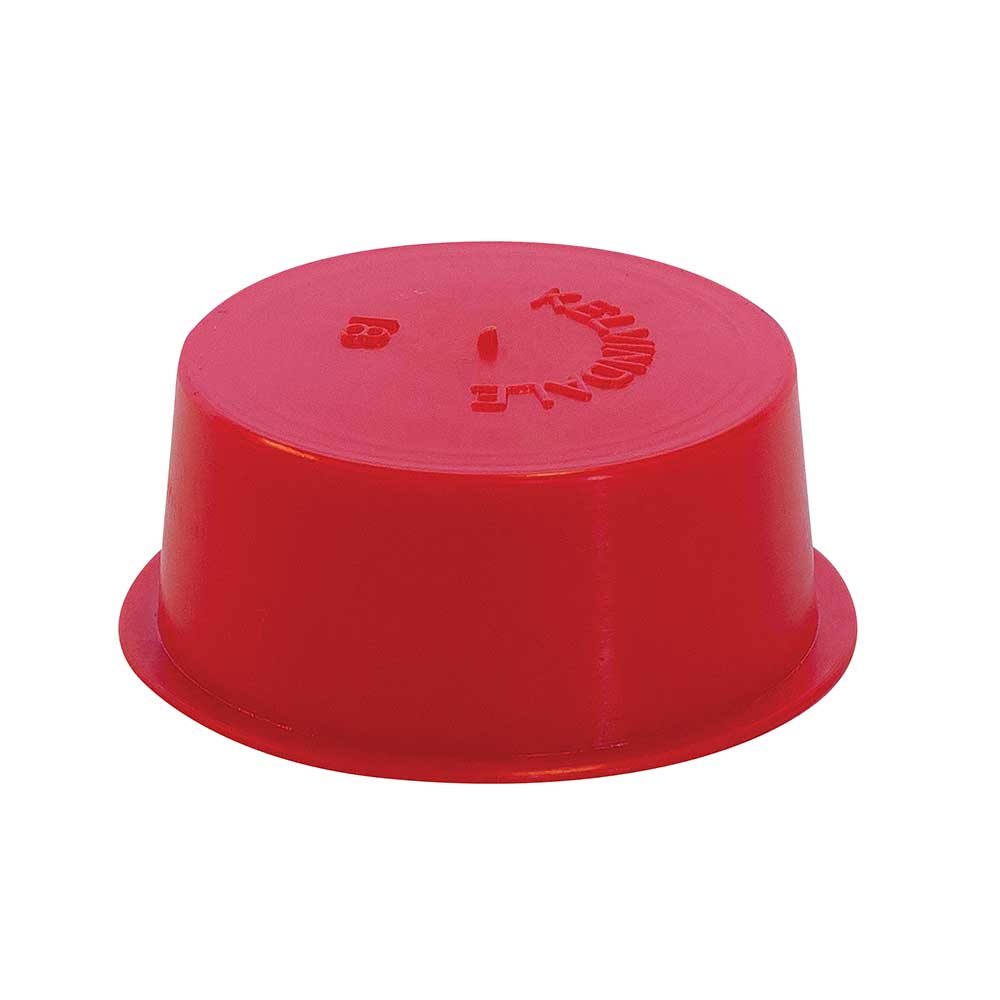 Nylon Push on Plug Red 100mm