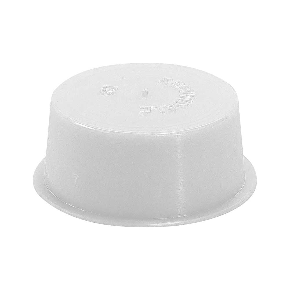 Nylon Push on Plug White 32mm