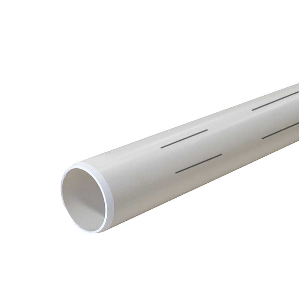 Pressure PVC Pipe Rigid Class 9 100mm x 6m Slotted