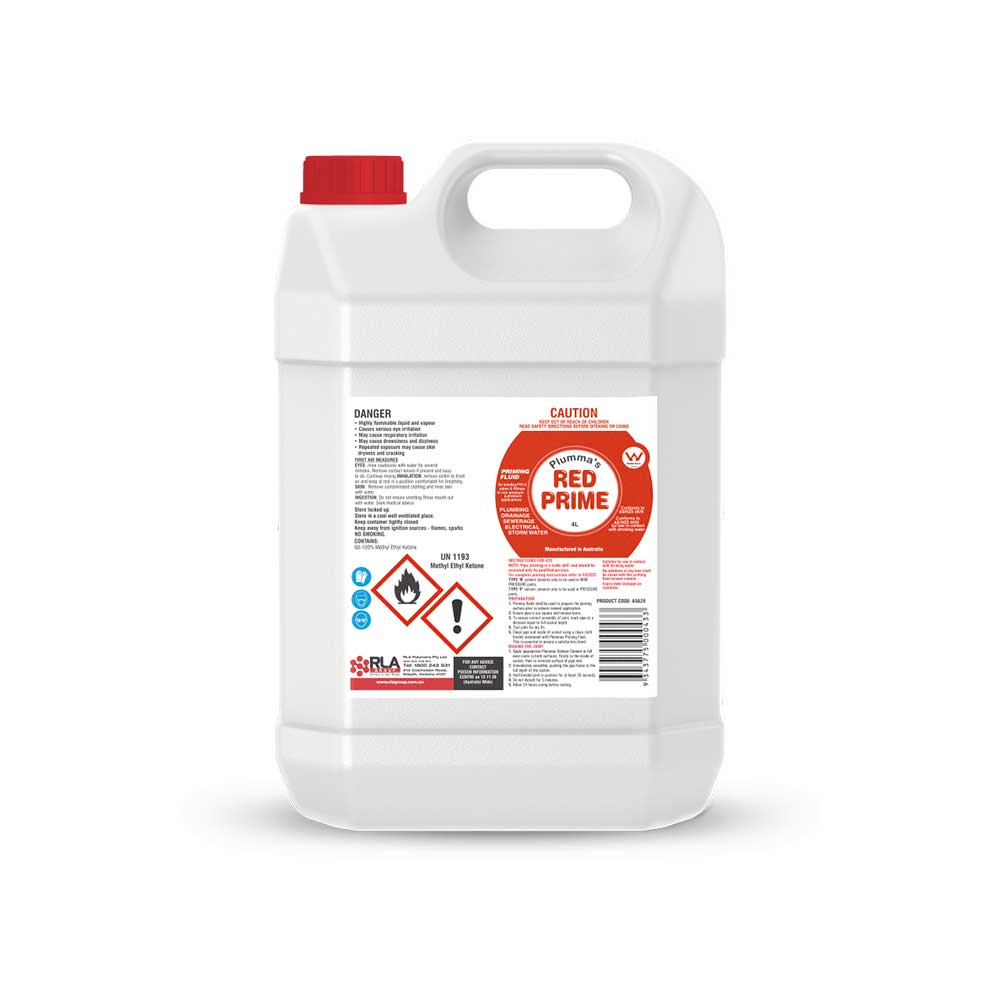 Priming Fluid Red PVC 4 Litre