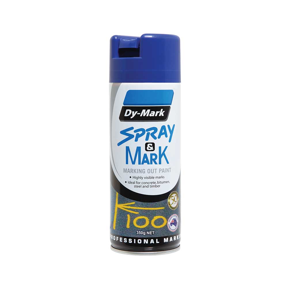 Spray & Mark Paint 350g Dy-Mark Blue