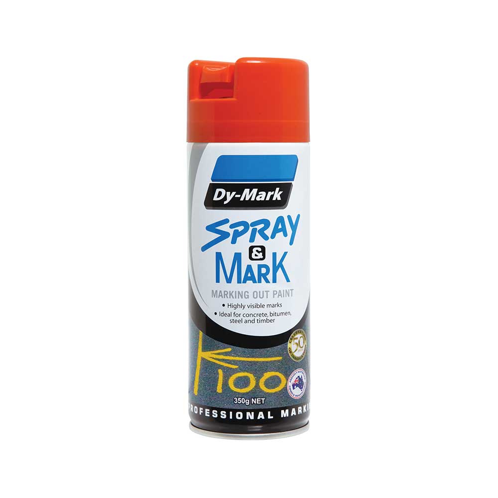 Spray & Mark Paint 350g Dy-Mark Orange