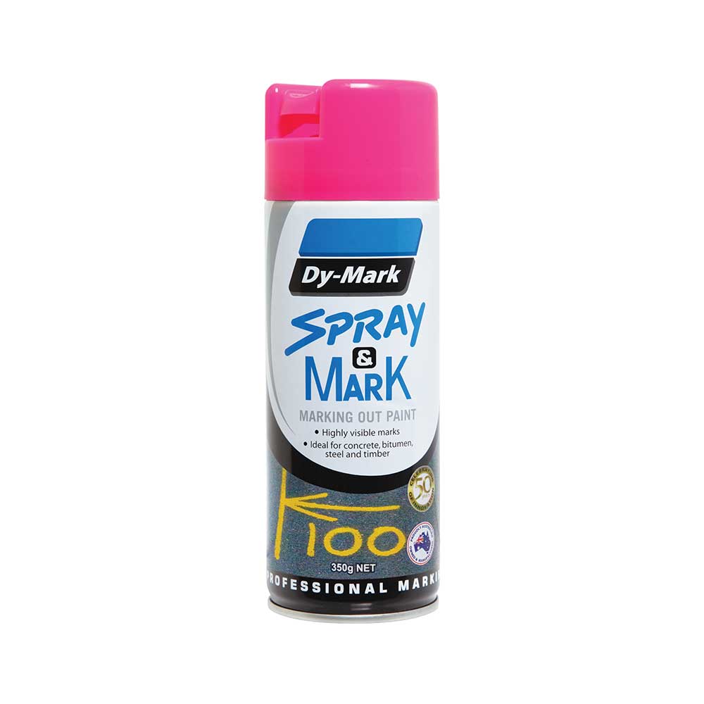 Spray & Mark Paint 350g Dy-Mark Pink