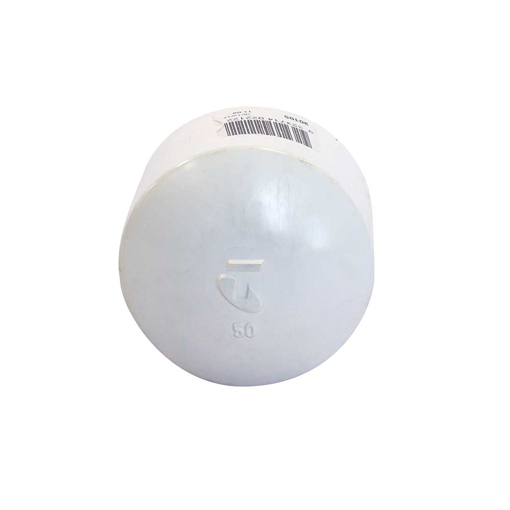 Communication PVC White Conduit Cap Push On Telstra Spec 20mm ID