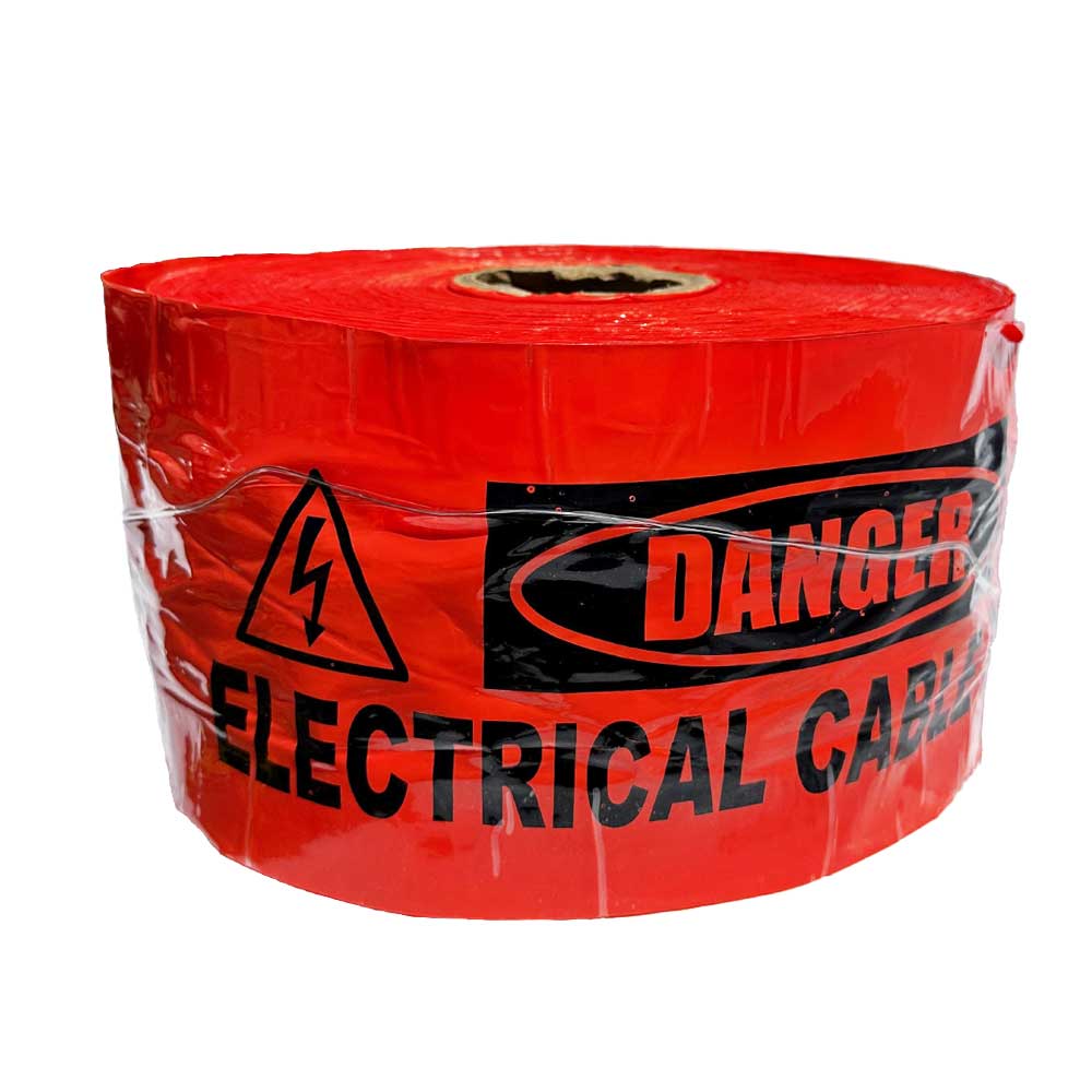 Underground Detectable Warning Tape: Danger Electrical Cable Below 150mm x 250m