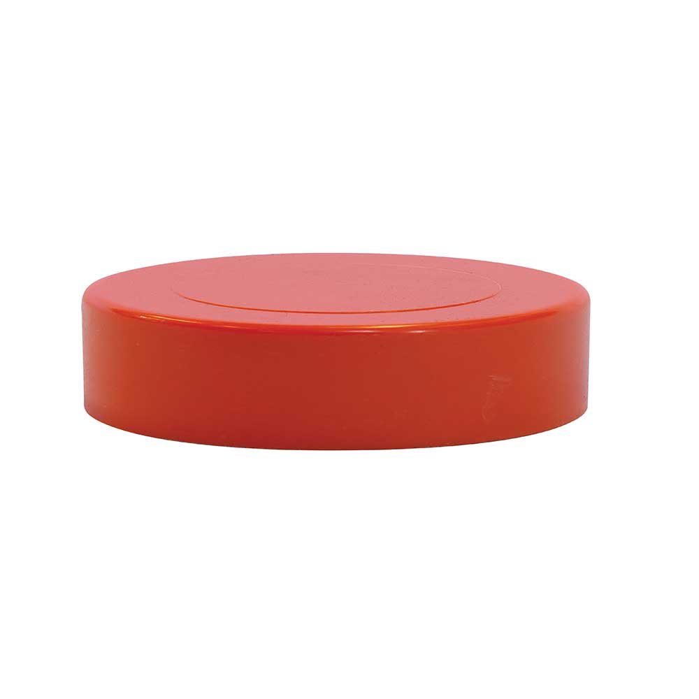 Electrical PVC Orange Conduit Cap Push On 125mm