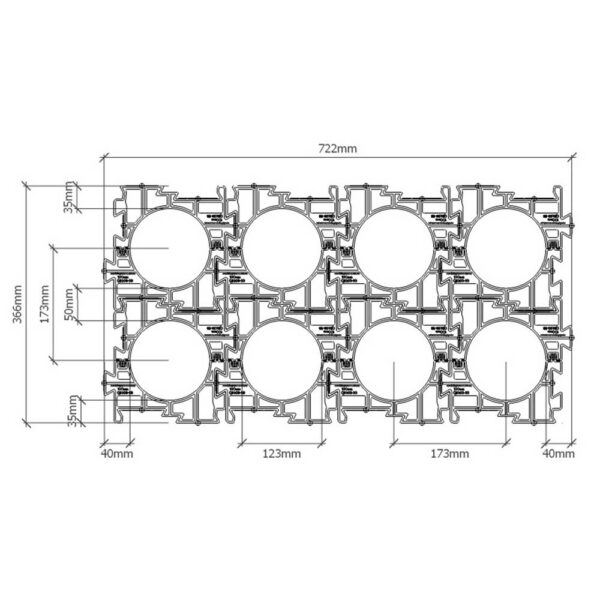 125mm with 50mm Separation Qikbuild Conduit Spacer