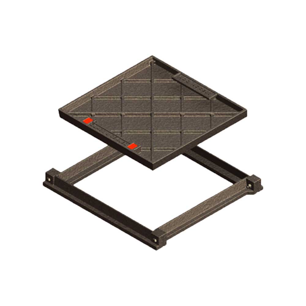 Type 33 Ductile iron Rhinocast® recessed cover and frame (AS 3996 Class B)