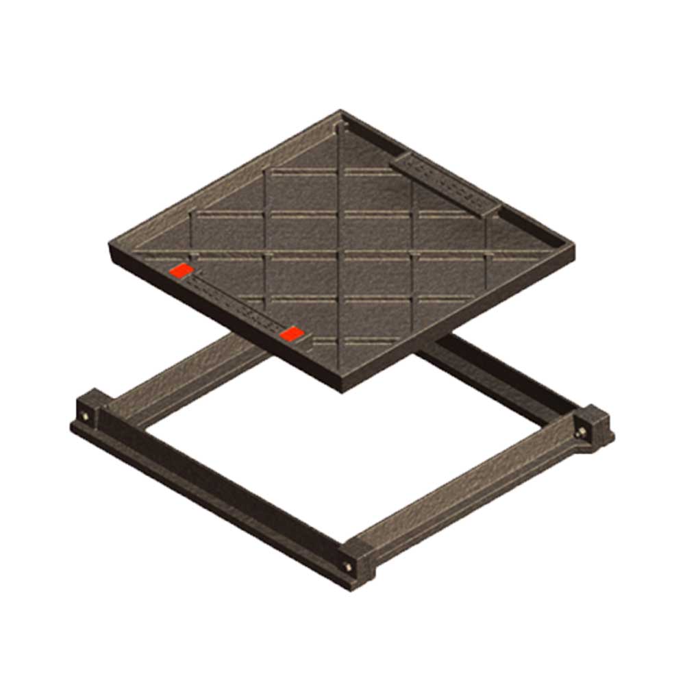 Type 45 Ductile iron Rhinocast® recessed cover and frame (AS 3996 Class B)