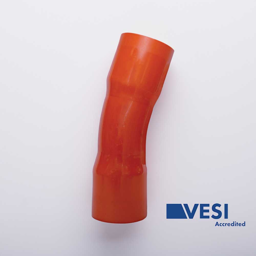 Electrical PVC Conduit Bend 32mm 22.5-Degree 390mm Radius