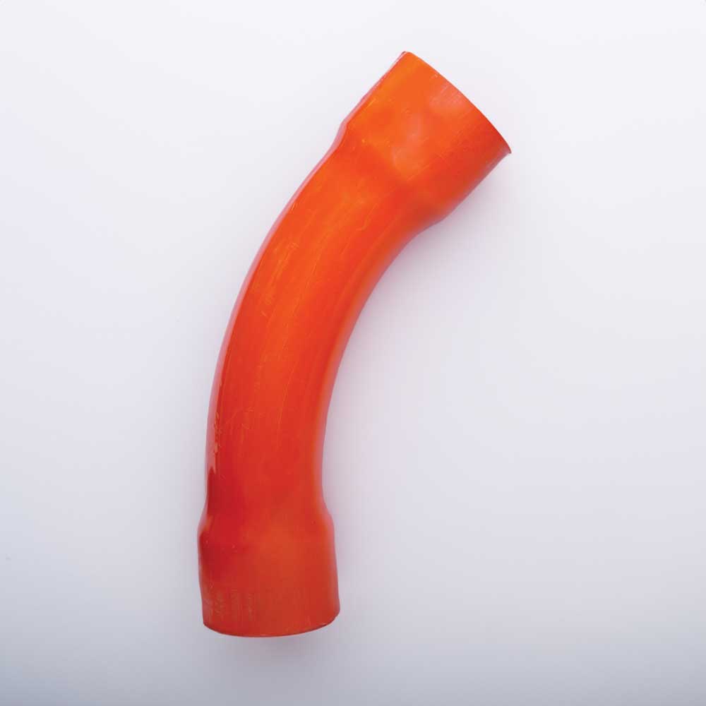 Electrical PVC Conduit Bend 20mm 45-Degree 150mm Radius