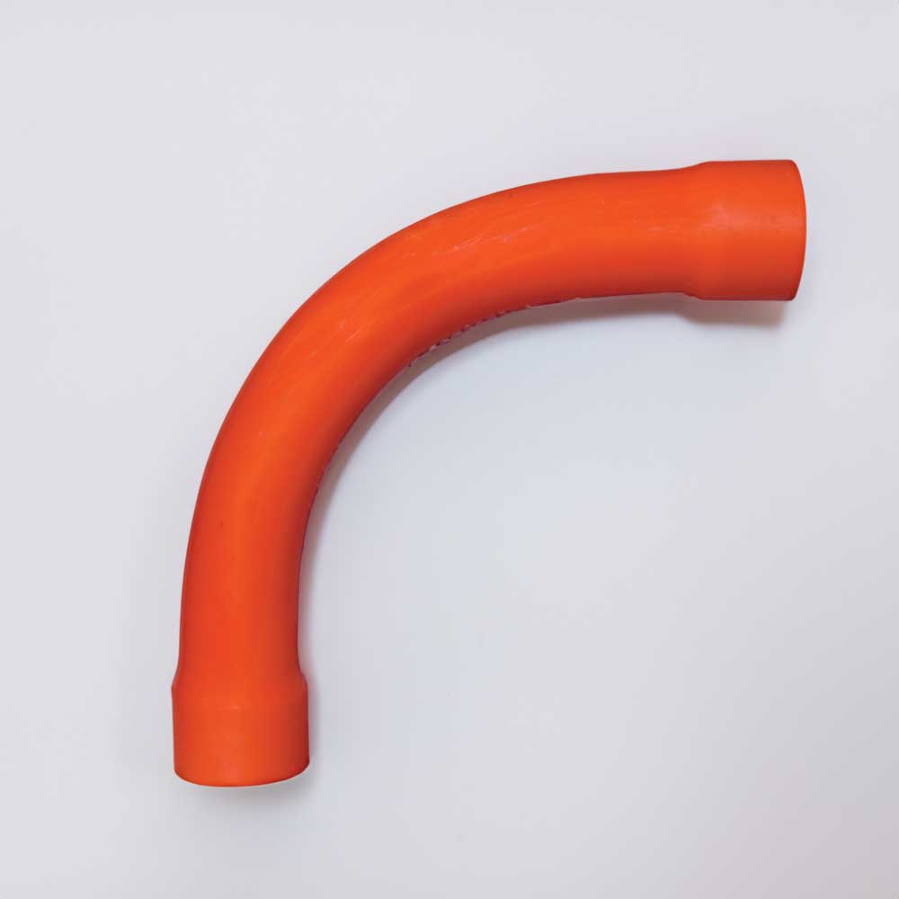 Electrical PVC Conduit Bend 20mm 90-Degree 150mm Radius