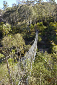 We had to cross this swing bridge and true to its name it did swing a bit.