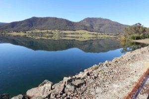 It was very still and this is the view across Jounama Pondage to Talbingo.